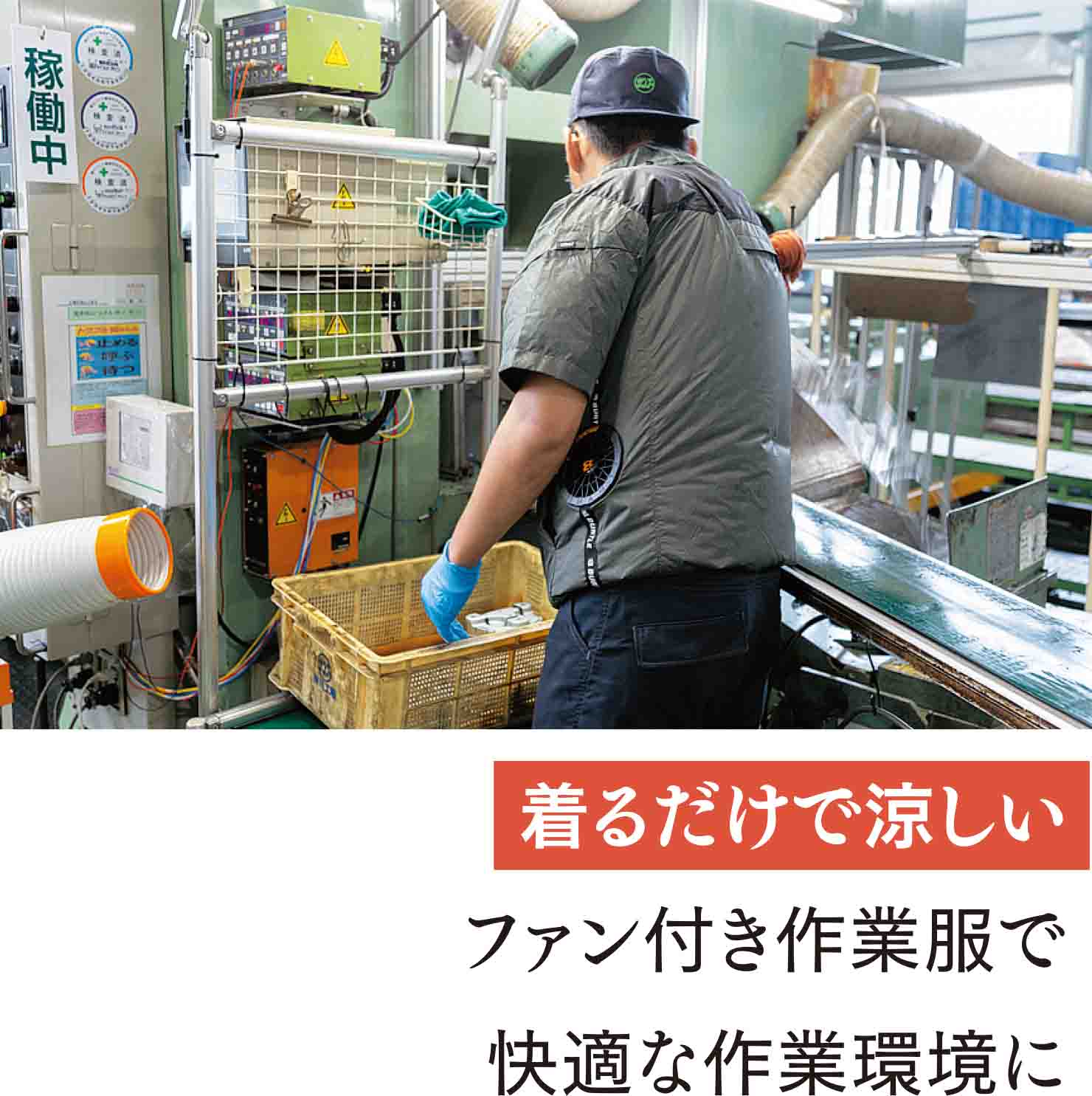 ファン付きの作業服